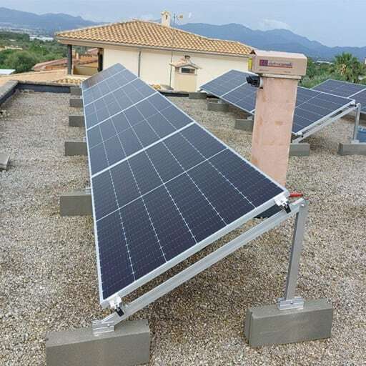 instalacion de paneles solares en caseta campo aislada